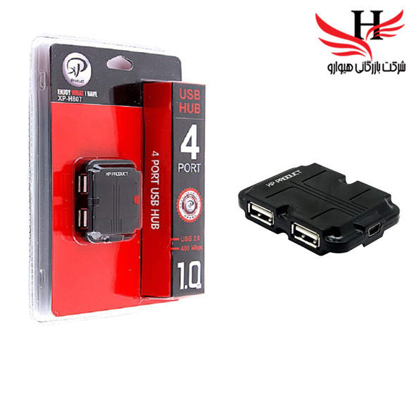 تصویر هاب سيم دار ايکس پي 4 پورت xp-807